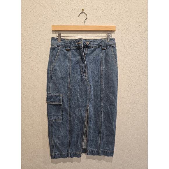 Forever 21 Long denim skirt sz Small - Picture 1 of 3